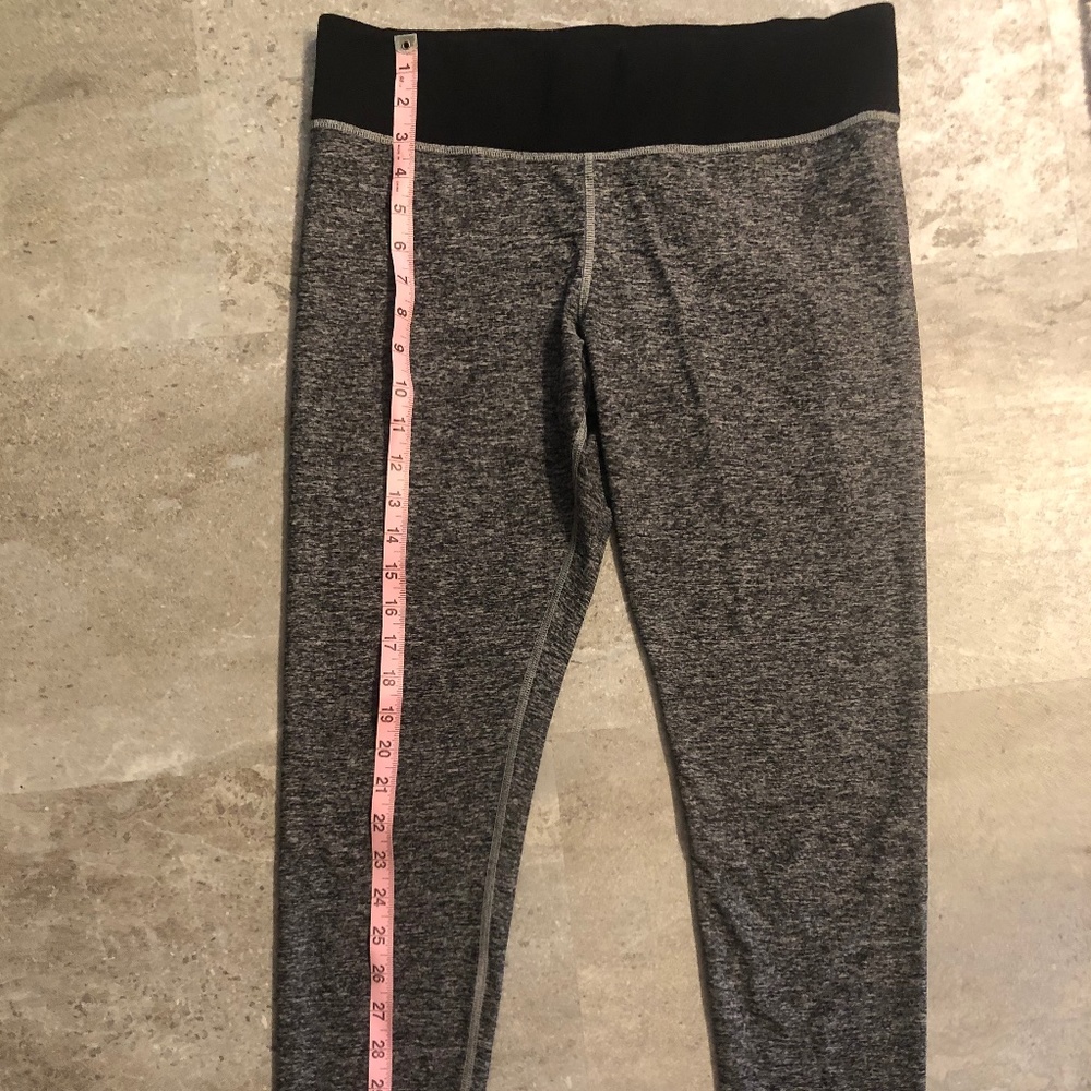PINK yoga Victorias secret gray and black large leggings